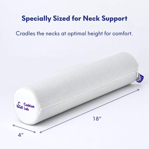 C CUSHION LAB placed between knees showing side-sleep alignment benefit
