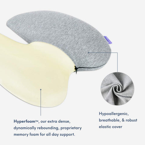 C CUSHION LAB Hyperfoam close-up showing dense texture for sustained firmness