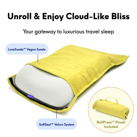 C CUSHION LAB FreshFace cover close-up showing smooth cooling fabric and reduced friction benefits