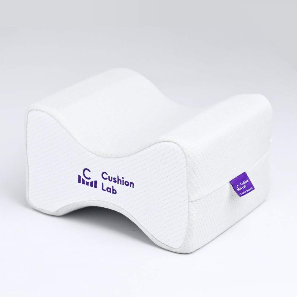 C CUSHION LAB front view of large knee pillow showing shape and support