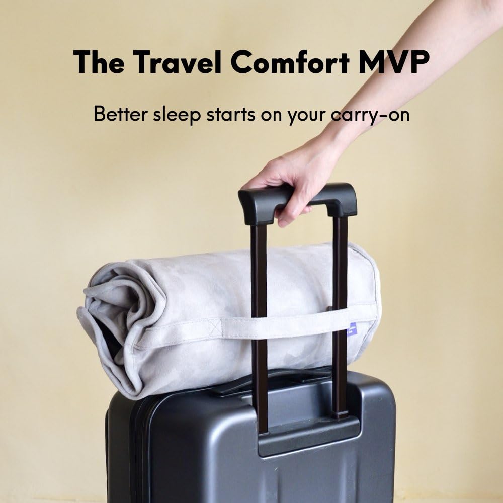 C CUSHION LAB pillow inside a tent lifestyle image showing portable comfort for camping trips