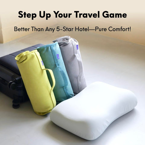C CUSHION LAB rolled travel pillow compact for luggage and easy packing benefits
