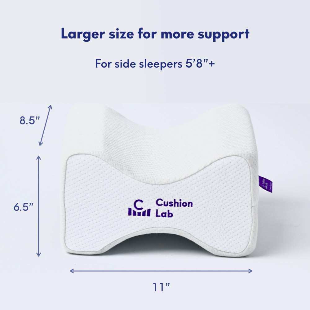 C CUSHION LAB size comparison with ruler to show large dimensions