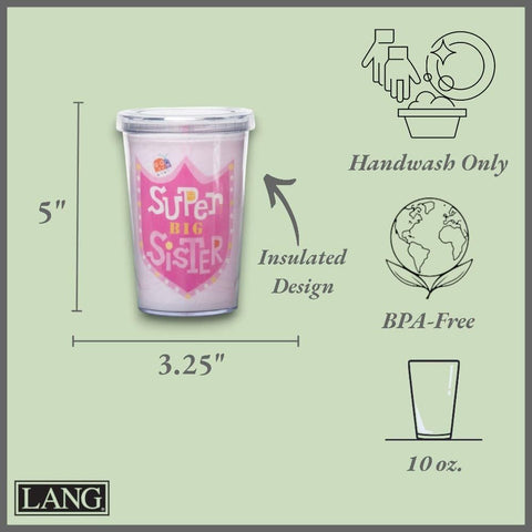 C.R. Gibson screw-top lid and reusable straw detail, secure closure reduces spills