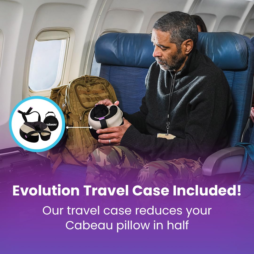 Cabeau washable cover zipper detail showing easy-care maintenance benefit