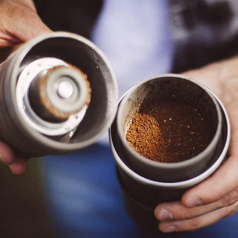 Cafflano Klassic stainless filter etched surface for reusable filtration and fuller flavor