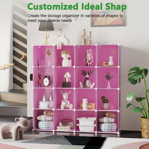 C&AHOME cube filled with toys illustrating accessible playroom storage benefit
