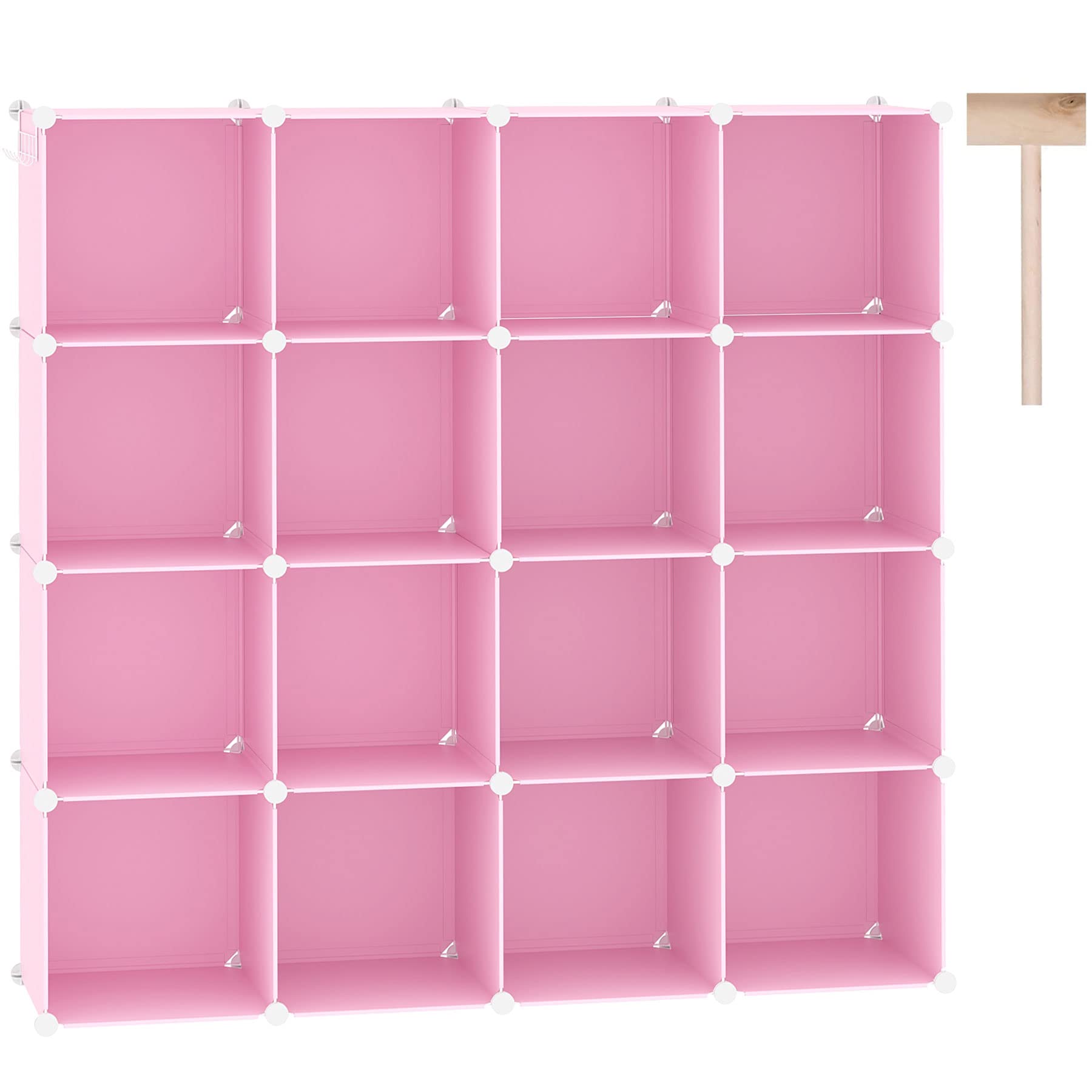 C&AHOME pink front packaging showing compact, colorful storage solution benefit