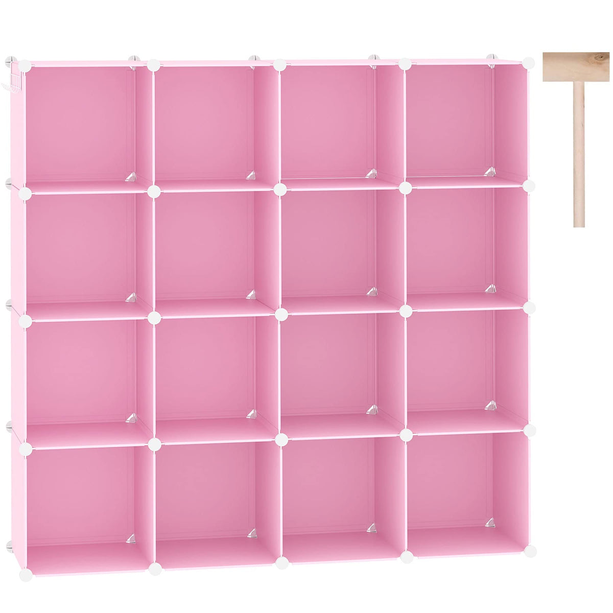 C&AHOME pink front packaging showing compact, colorful storage solution benefit