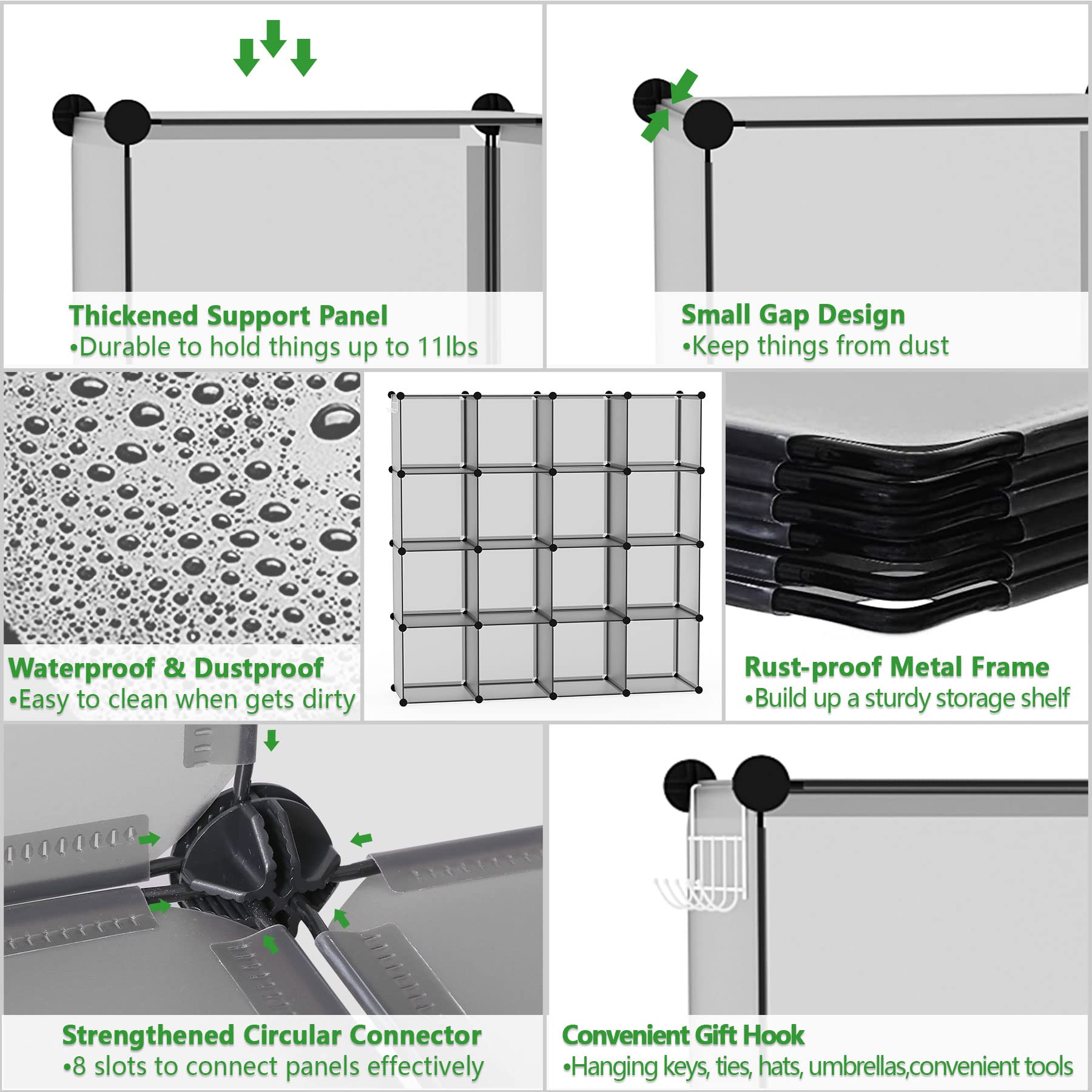 C&AHOME shelf next to doorway highlighting full-unit size and scale benefit