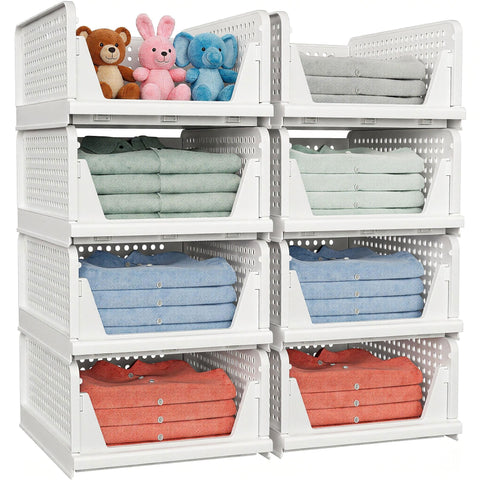 caktraie front view of assembled stack showing neat storage benefit