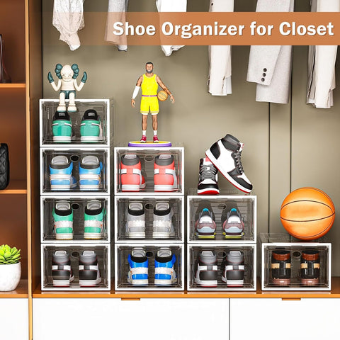 caktraie boxes in bedroom setting showing organized wardrobe and visual clarity