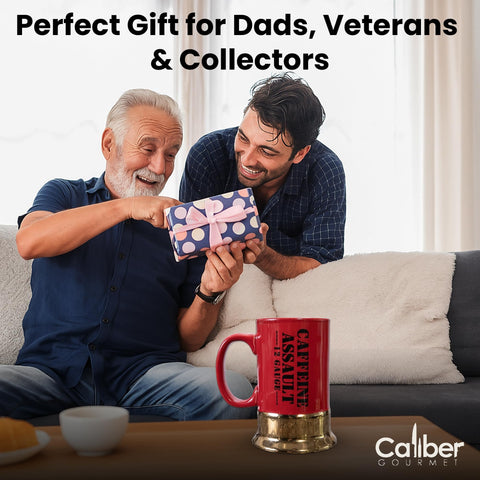 Caliber Gourmet side profile highlighting shotgun shell silhouette and durable ceramic