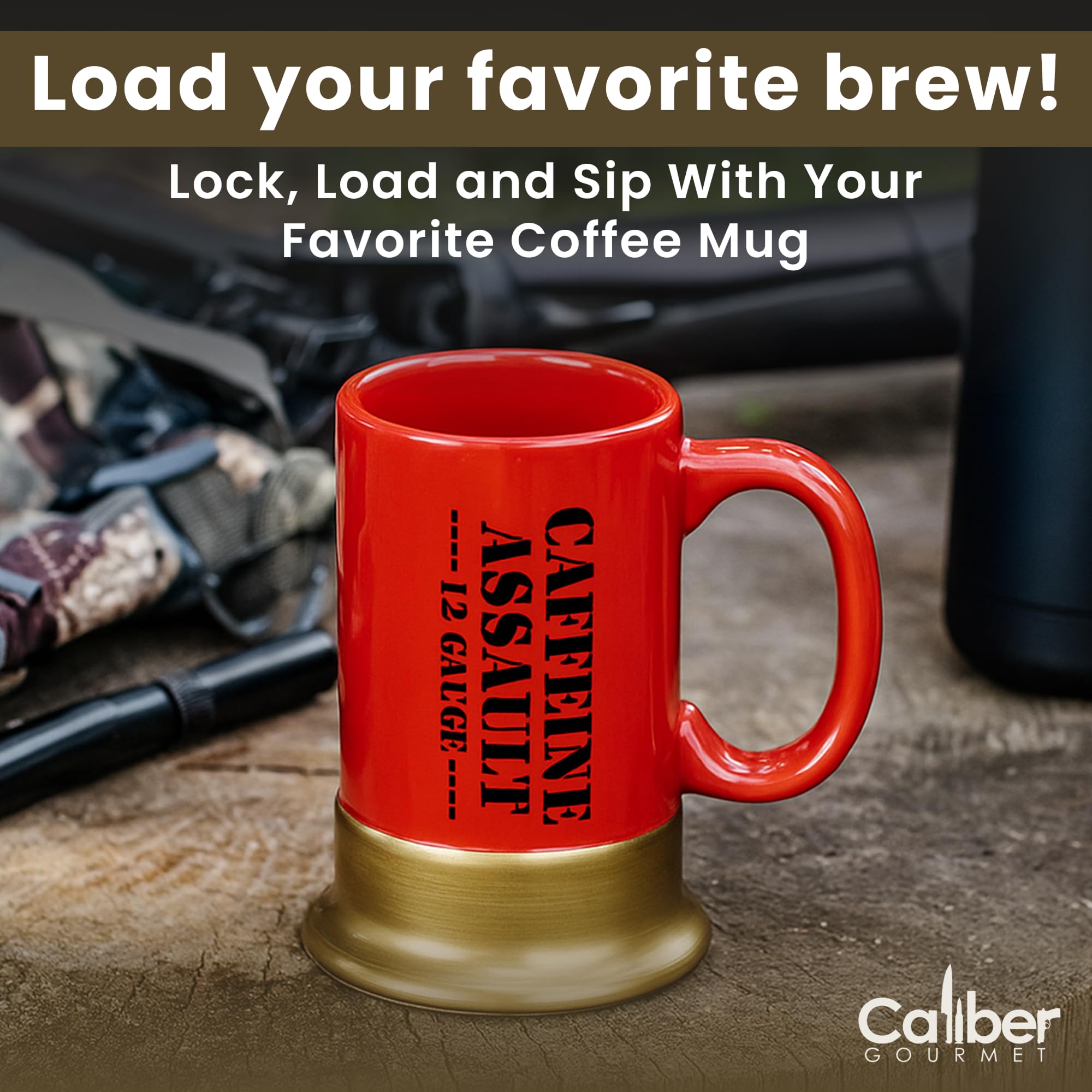 Caliber Gourmet top view showing 13.5 oz opening and easy drinking rim