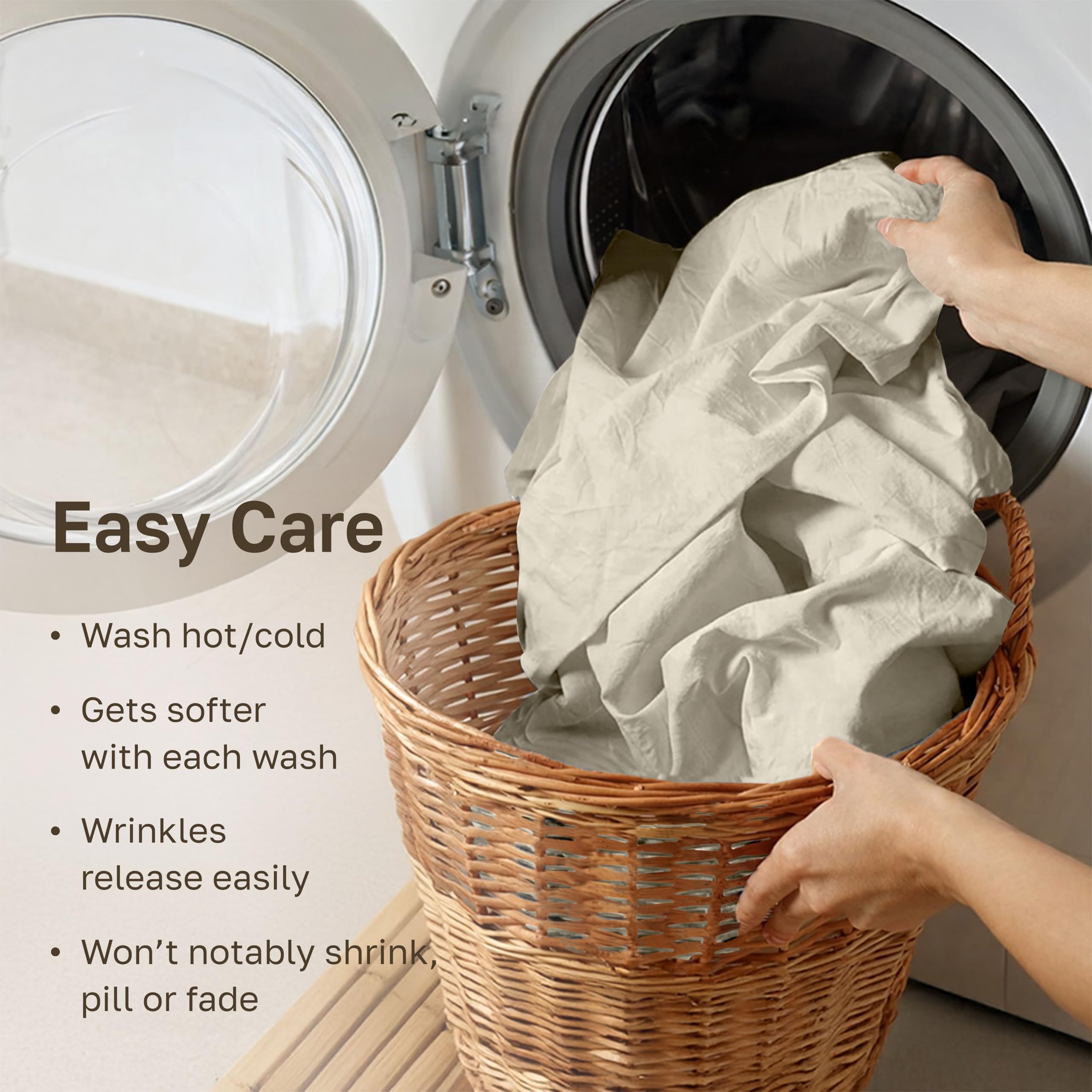 California Design Den care label and OEKO-TEX tag proving safety certification