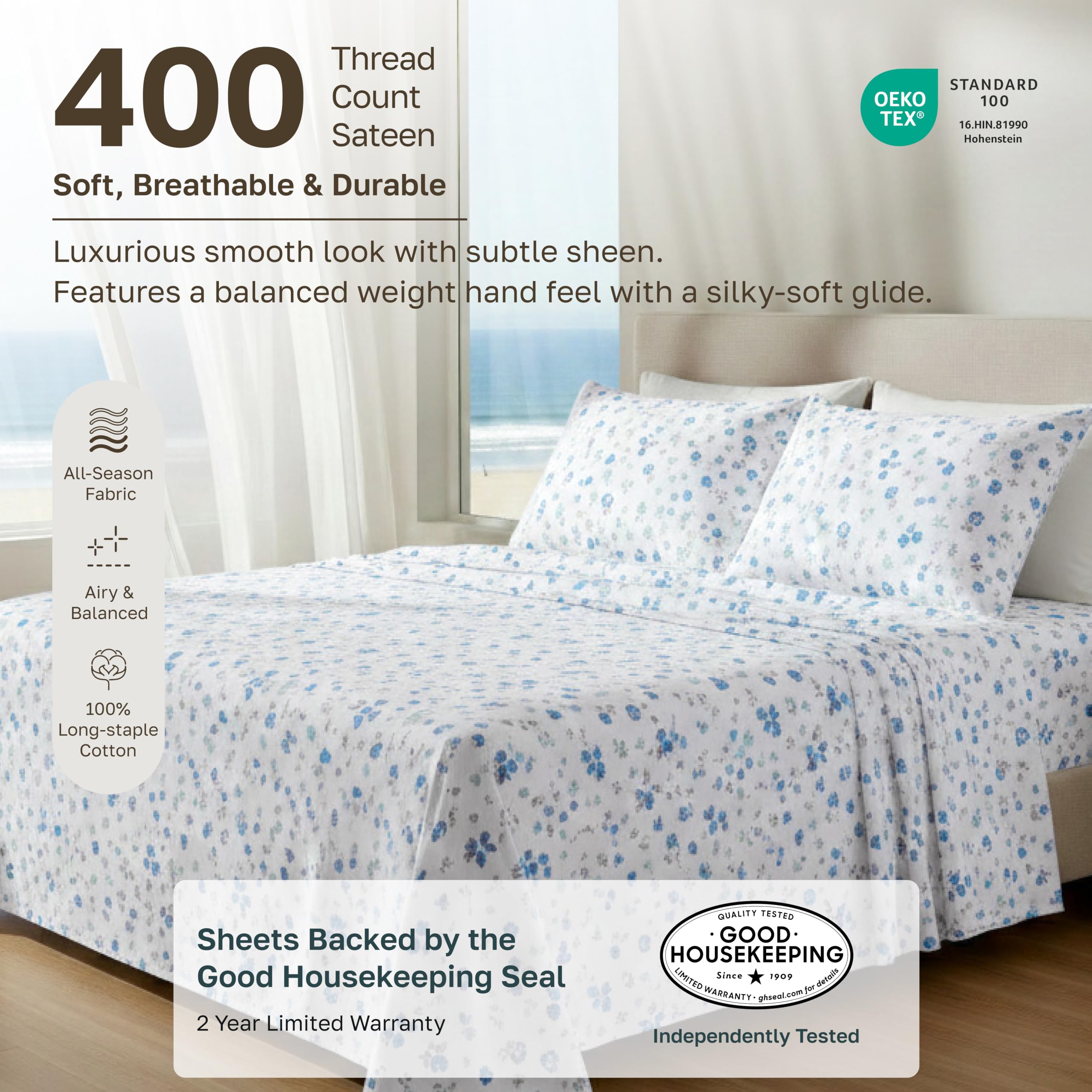California Design Den close-up of sateen weave highlighting soft silky touch