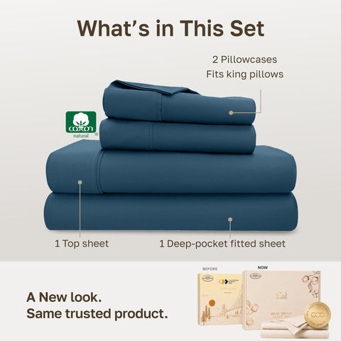 California Design Den cotton sateen weave detail showing smooth texture and soft hand