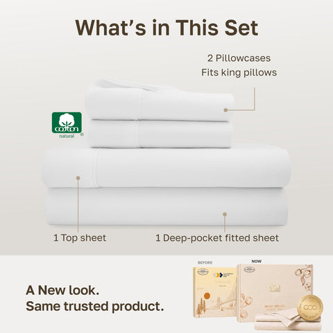 California Design Den fitted sheet deep pocket detail demonstrating secure mattress fit