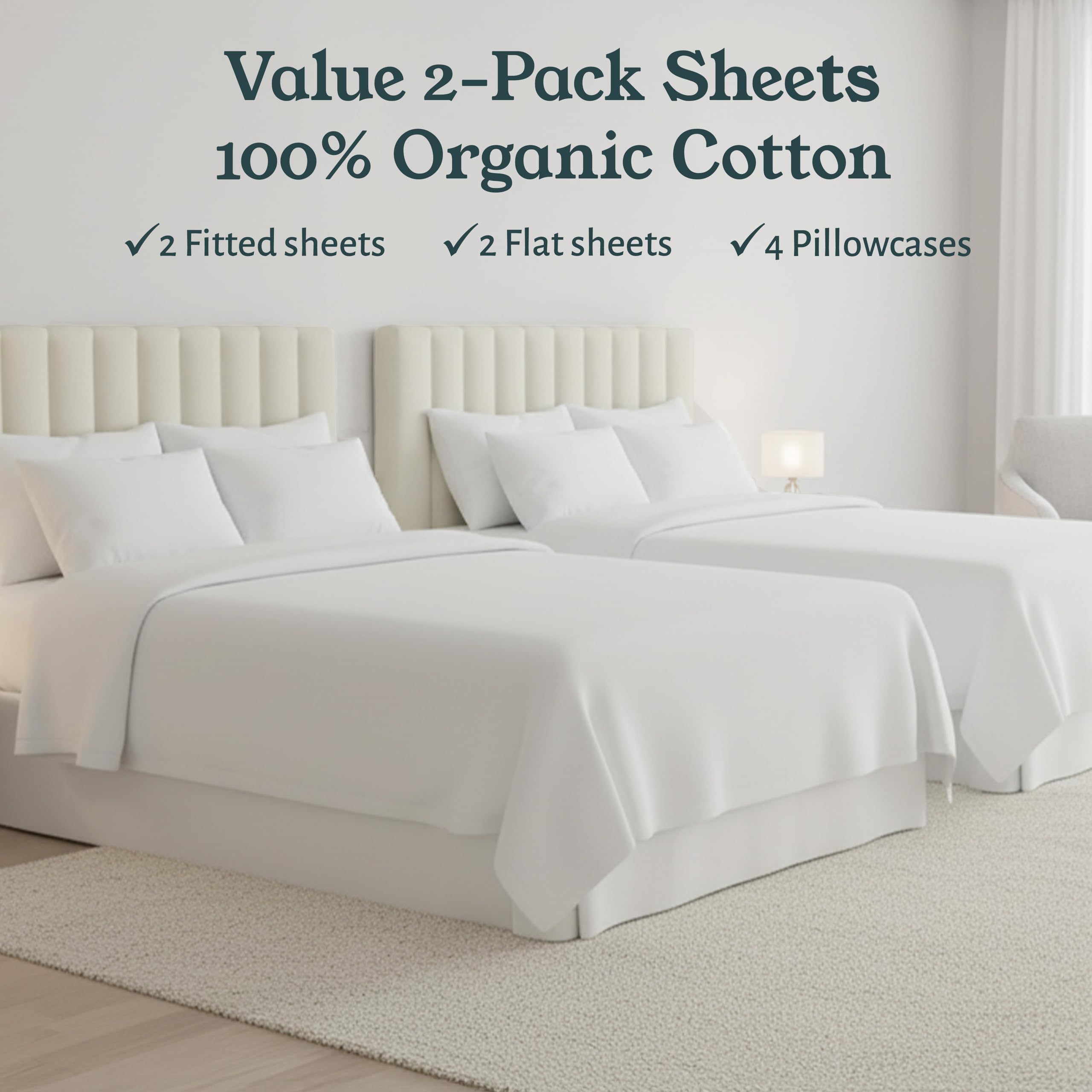 California Design Den deep-pocket fitted sheet close detail demonstrating secure fit