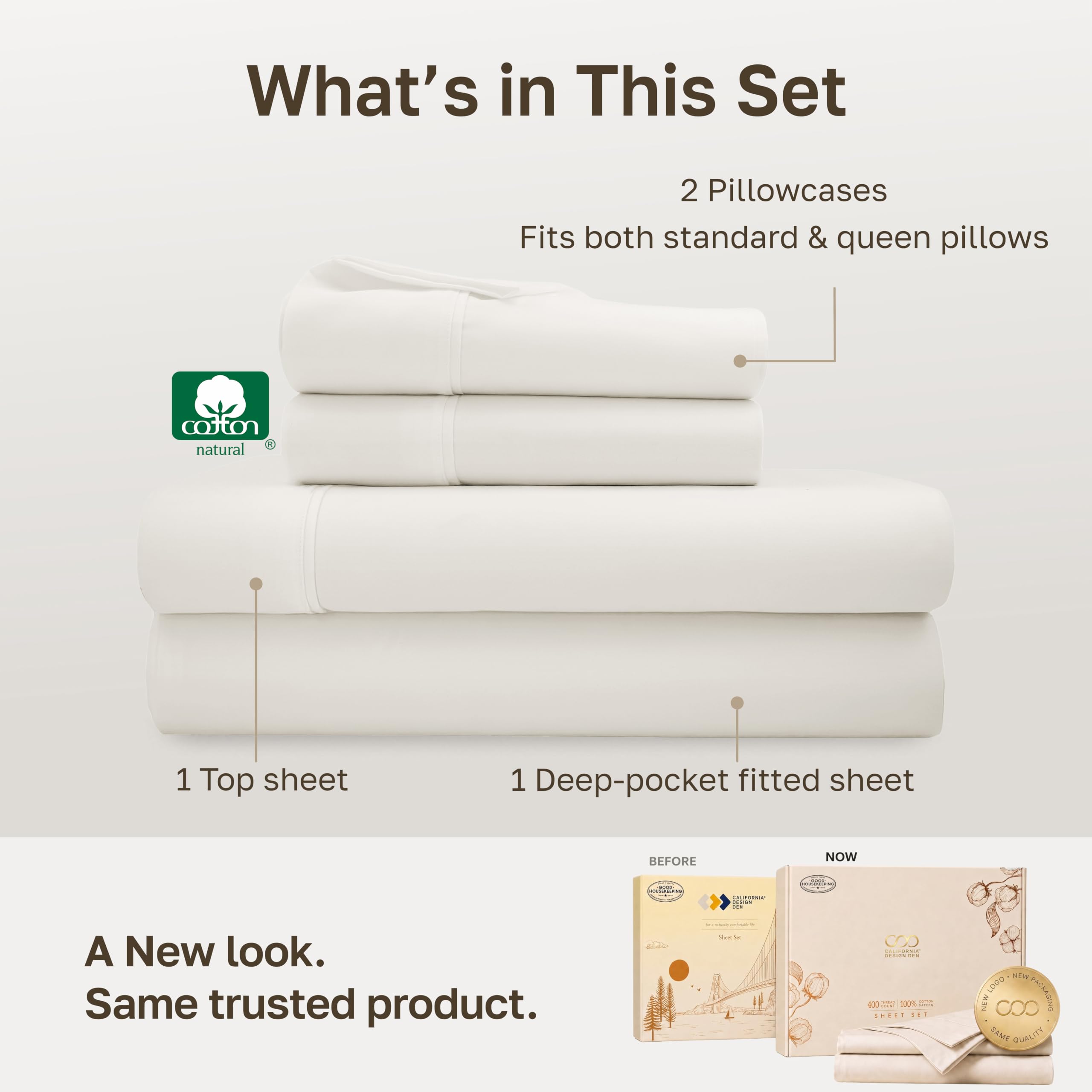 California Design Den fitted sheet deep pocket detail showing secure mattress hold