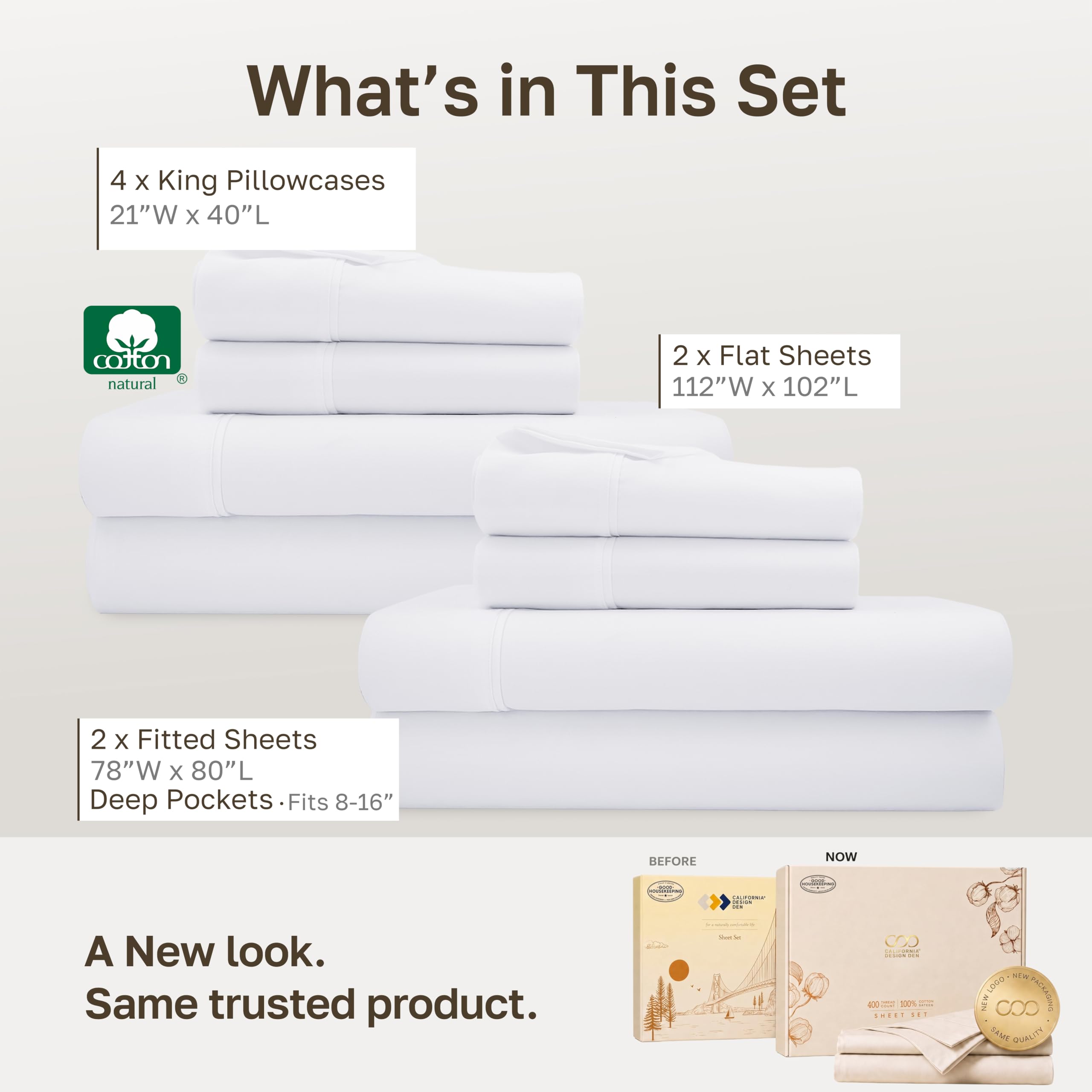California Design Den fitted sheet pocket detail showing deep-pocket fit benefit