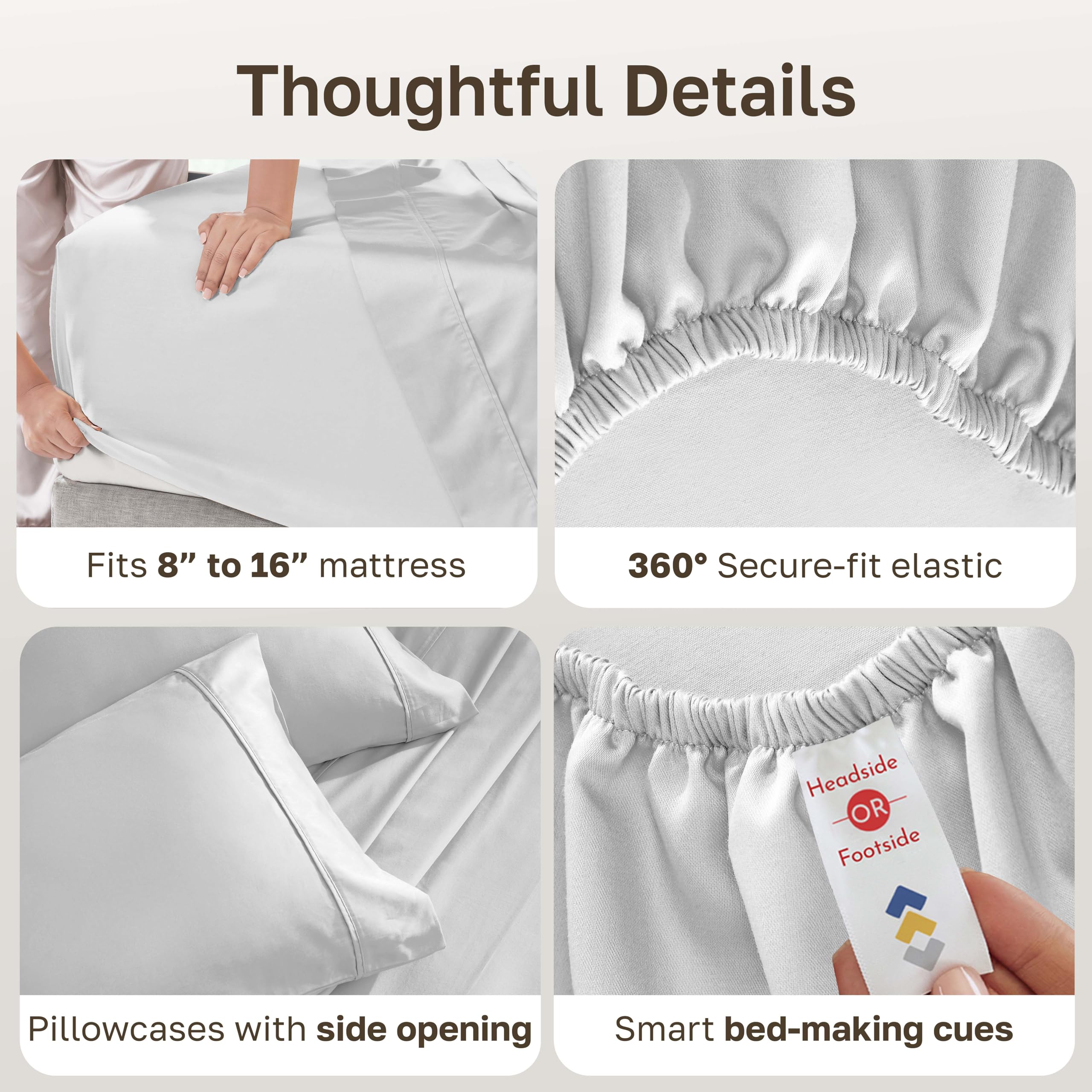 California Design Den flat sheet laid flat showing full queen dimensions