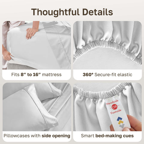 California Design Den flat sheet laid flat showing full queen dimensions