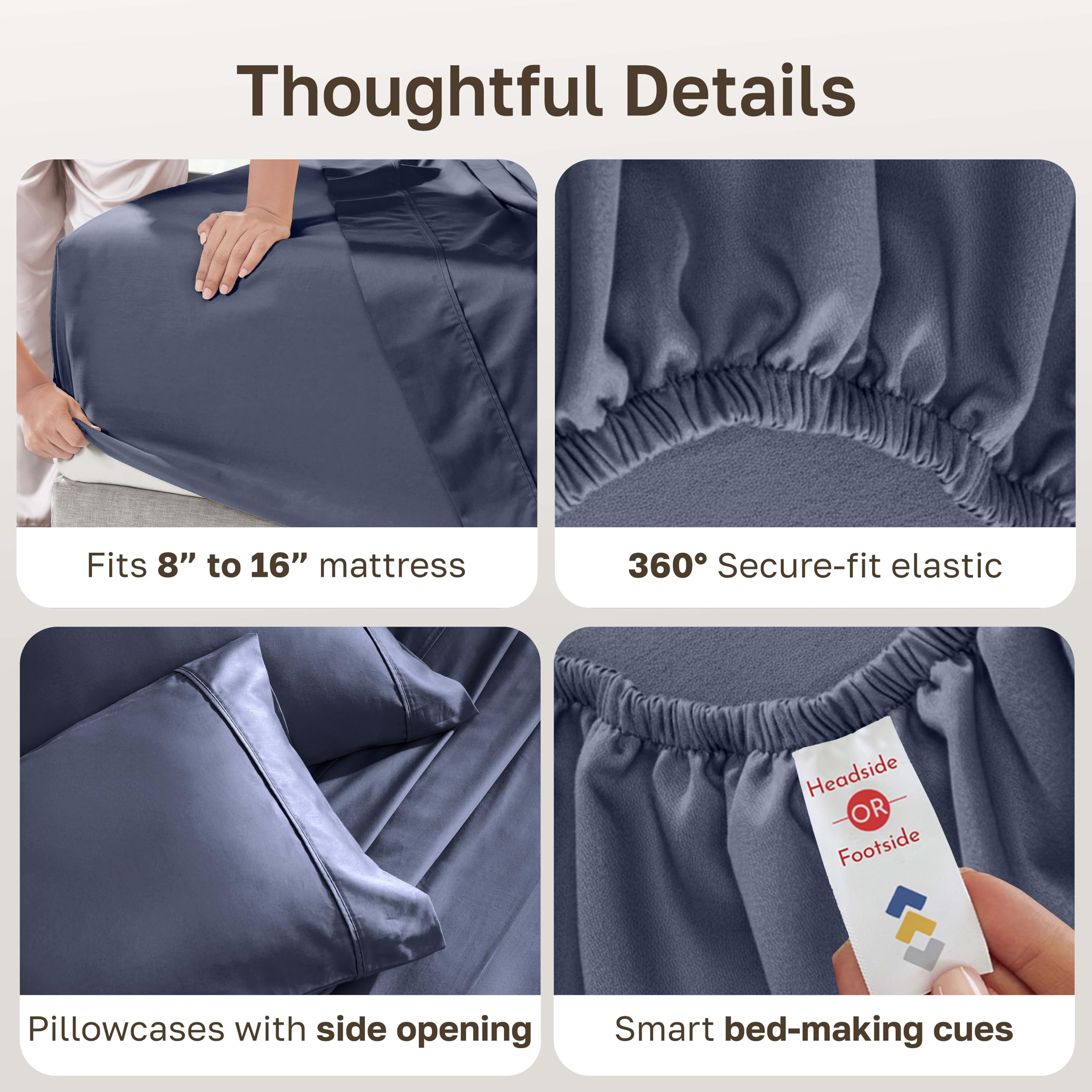 California Design Den flat sheet draped on bed illustrating color and styling flexibility