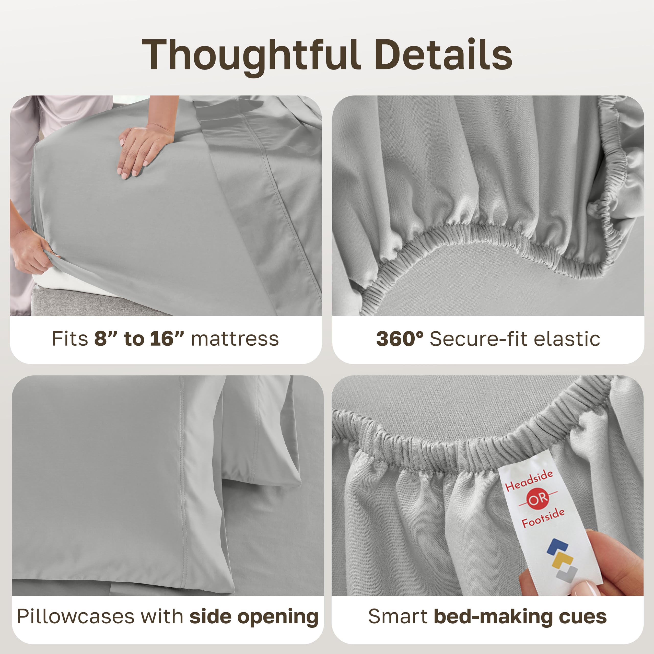 California Design Den flat sheet draped on bed illustrating full coverage and elegant fall