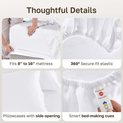 California Design Den flat sheet spread on king bed illustrating generous dimensions