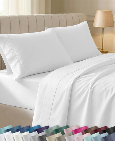 California Design Den front packaging showing antique white sheets and award badge