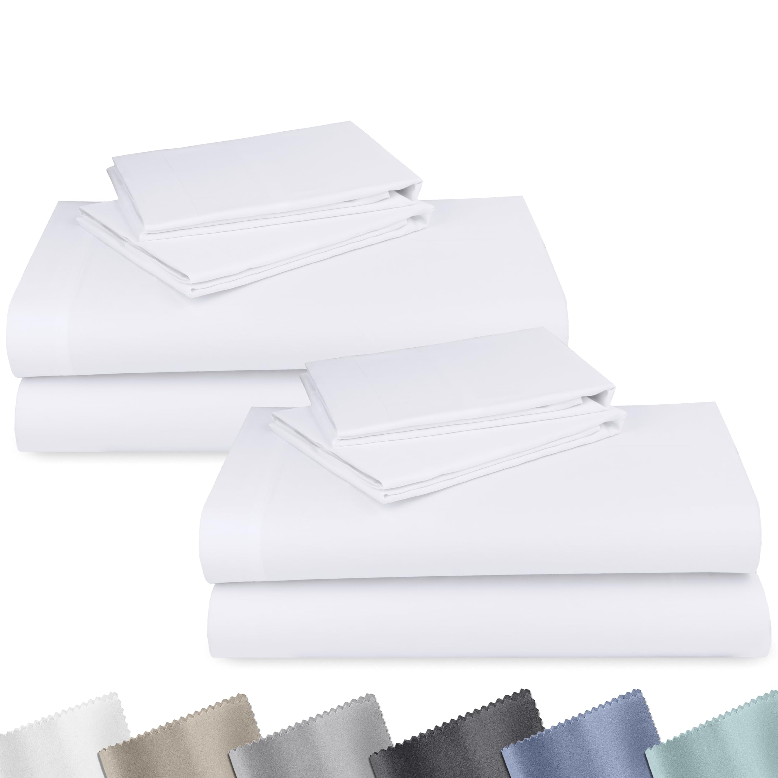 California Design Den front packaging showing bright white sheets and brand