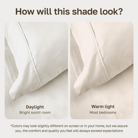 California Design Den king pillowcase open-end close-up showing classic finish