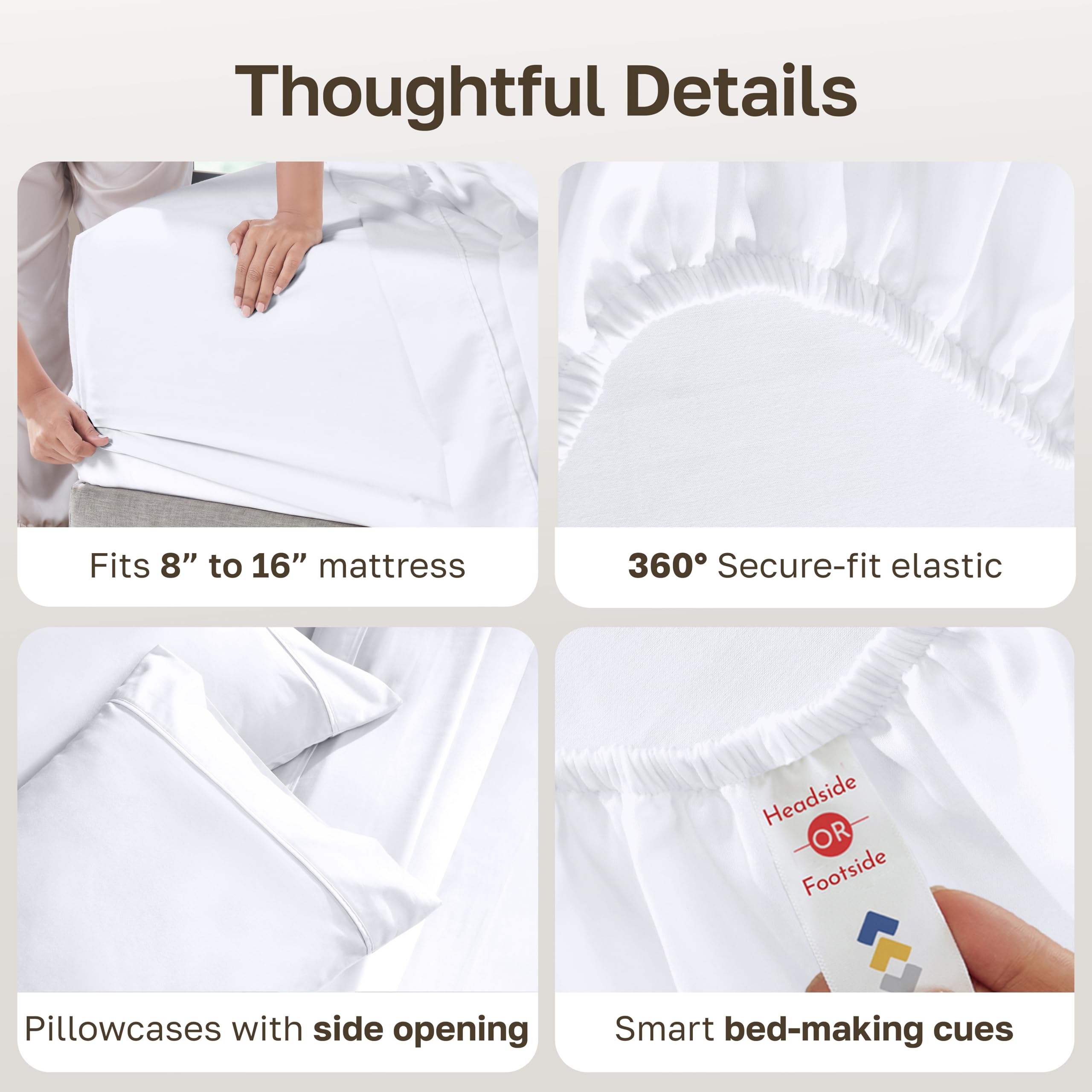 California Design Den pillowcase open-end detail highlights neat finish benefit