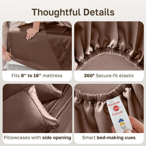 California Design Den pillowcase open-end detail for easy pillow insertion and neat look
