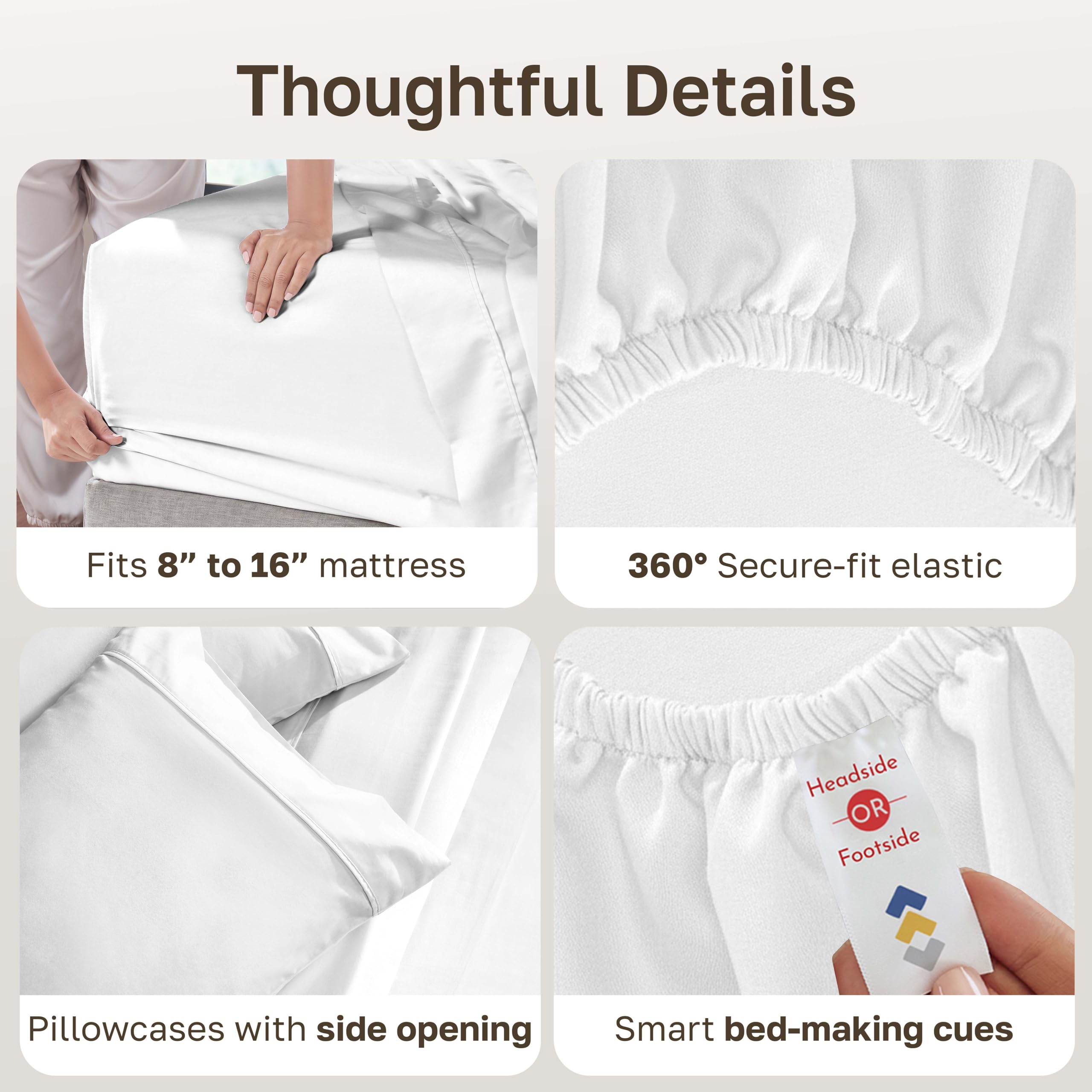 California Design Den two king pillowcases open-end style showing easy pillow insertion