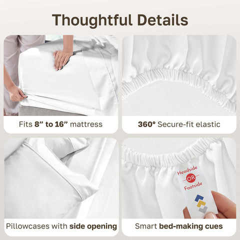 California Design Den two king pillowcases open-end style showing easy pillow insertion