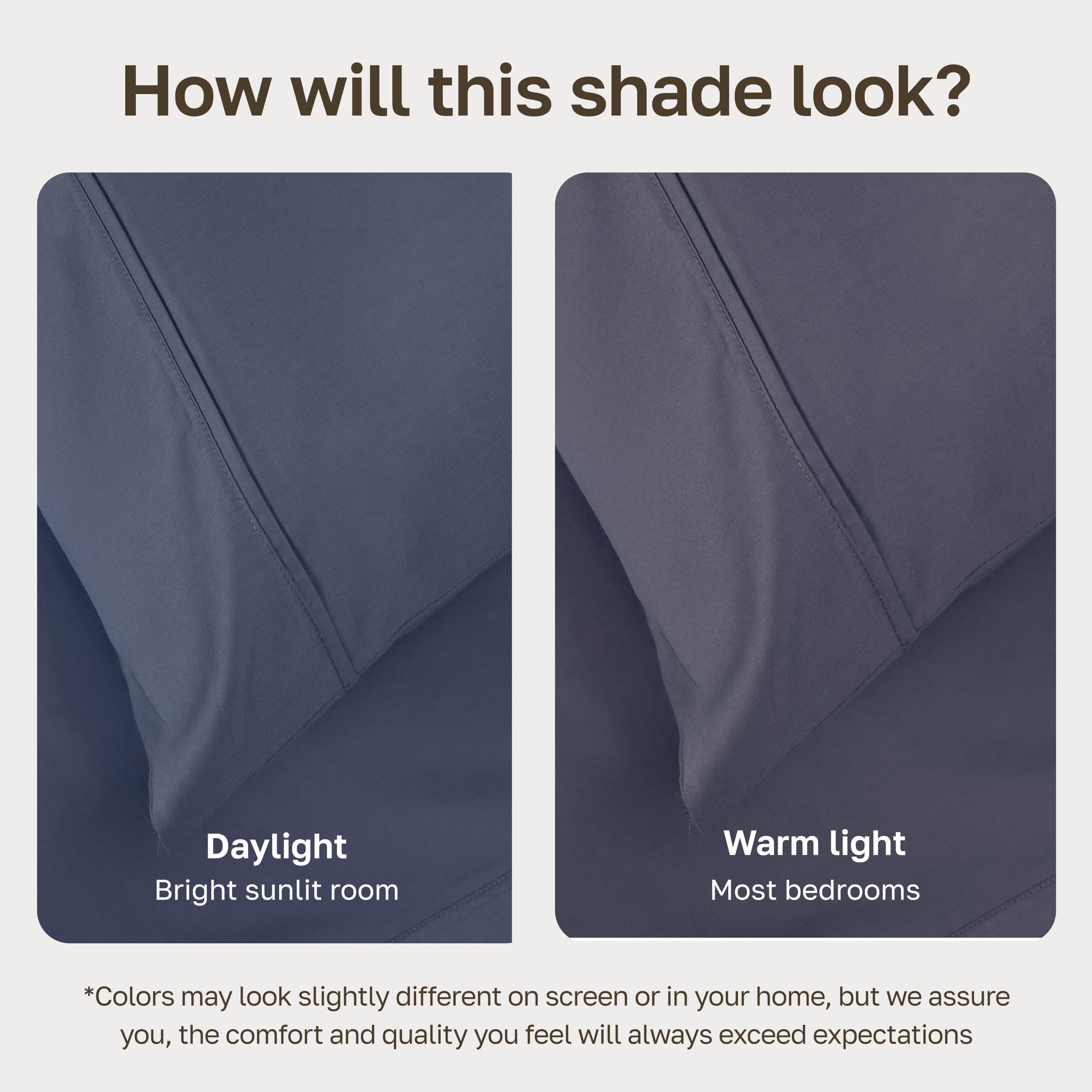 California Design Den stacked pillowcases open-end showing smooth finish and convenience