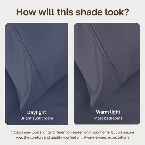 California Design Den stacked pillowcases open-end showing smooth finish and convenience