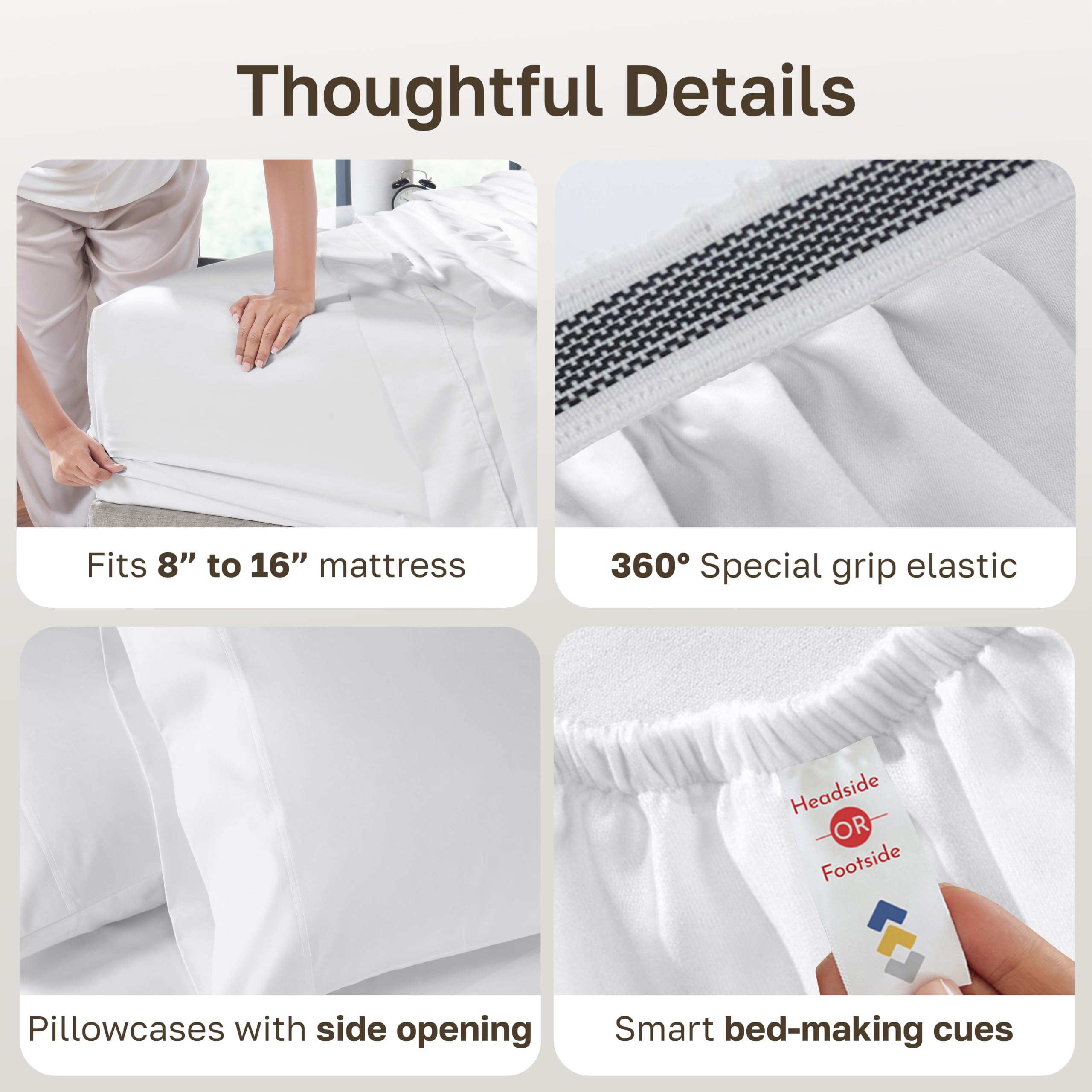 California Design Den two king pillowcases laid flat showing classic open-end comfort