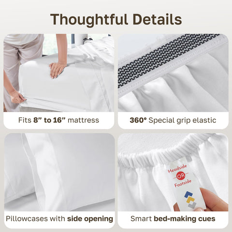 California Design Den two king pillowcases laid flat showing classic open-end comfort