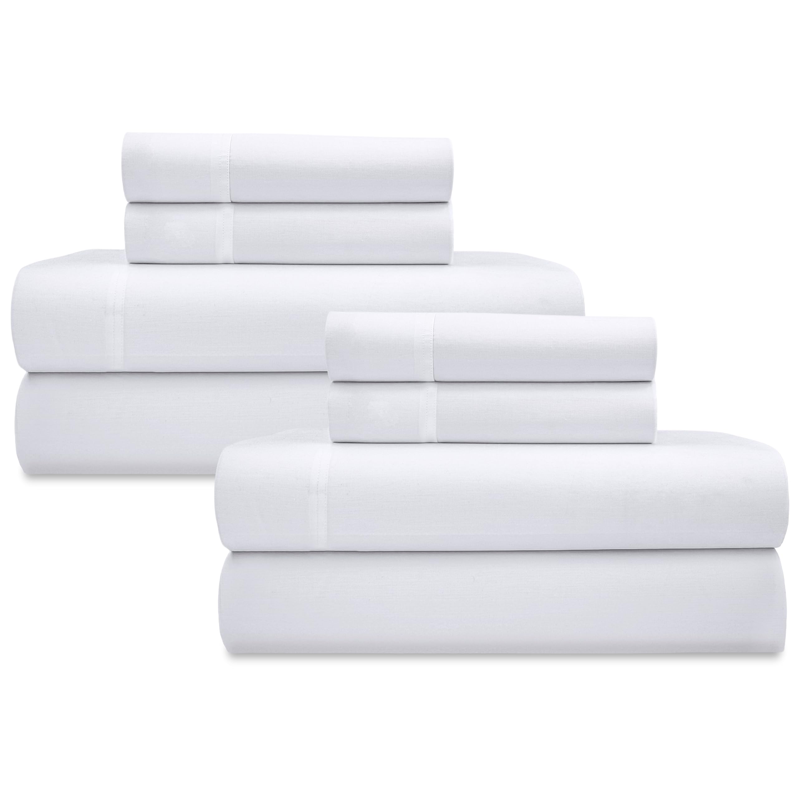 California Design Den front packaging showing two-pack sheets and sustainable benefit