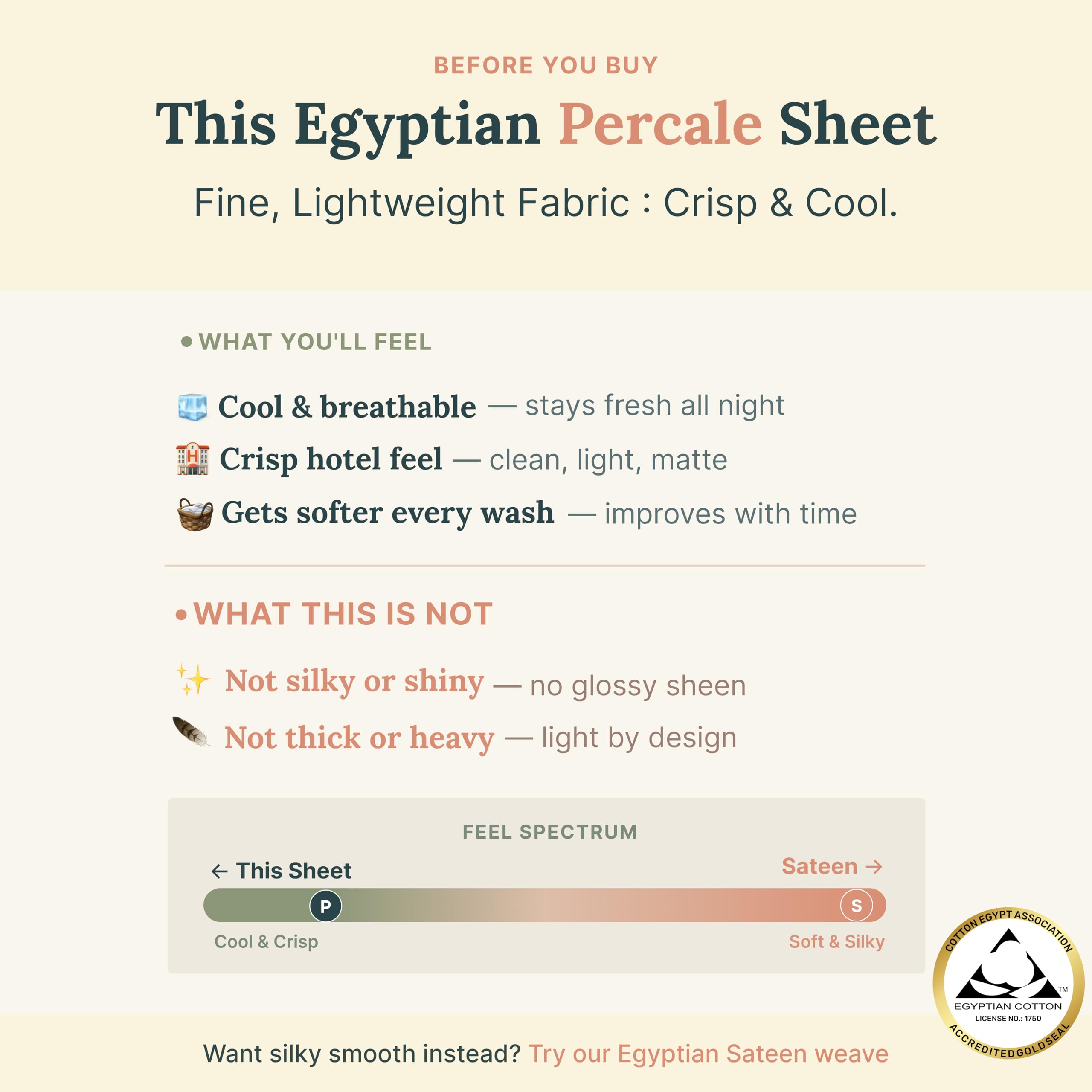 California Design Den deep-pocket fitted sheet detail illustrating secure gripper elastic