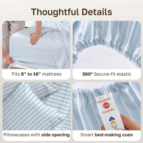 California Design Den sateen weave closeup reveals silky texture and long-staple cotton durability benefit