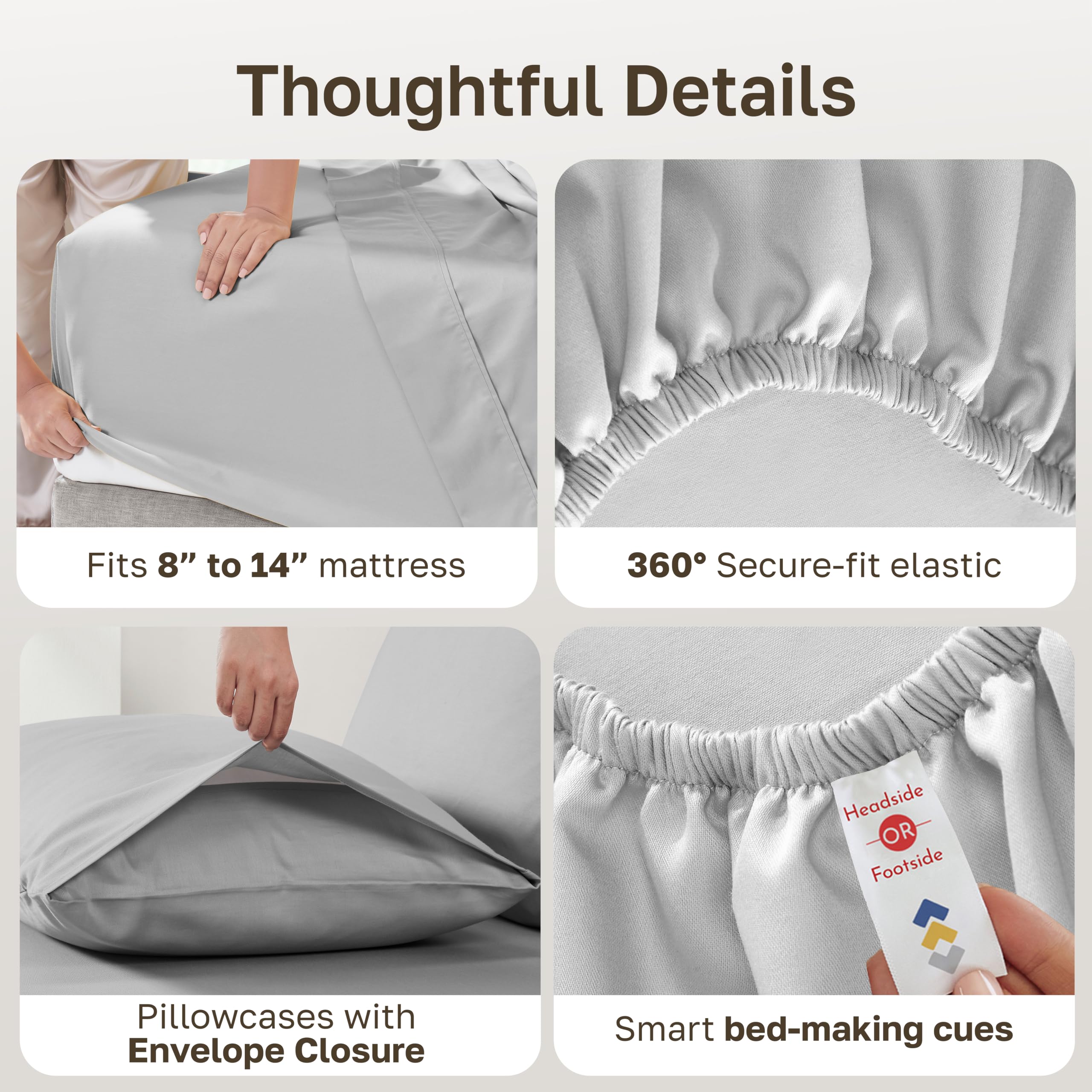 California Design Den sheets styled on a made bed illustrating cozy look