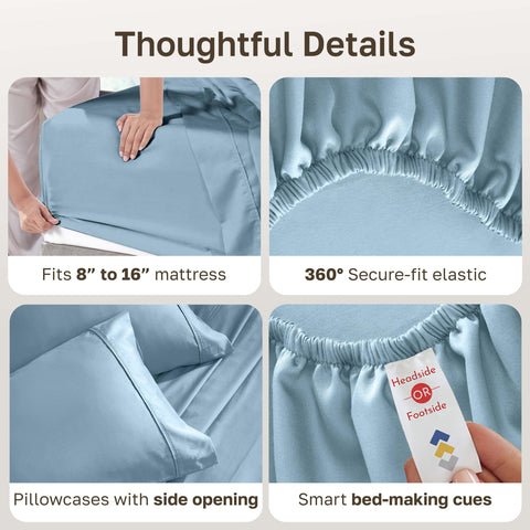 California Design Den made bed in bright room illustrating color and drape benefit