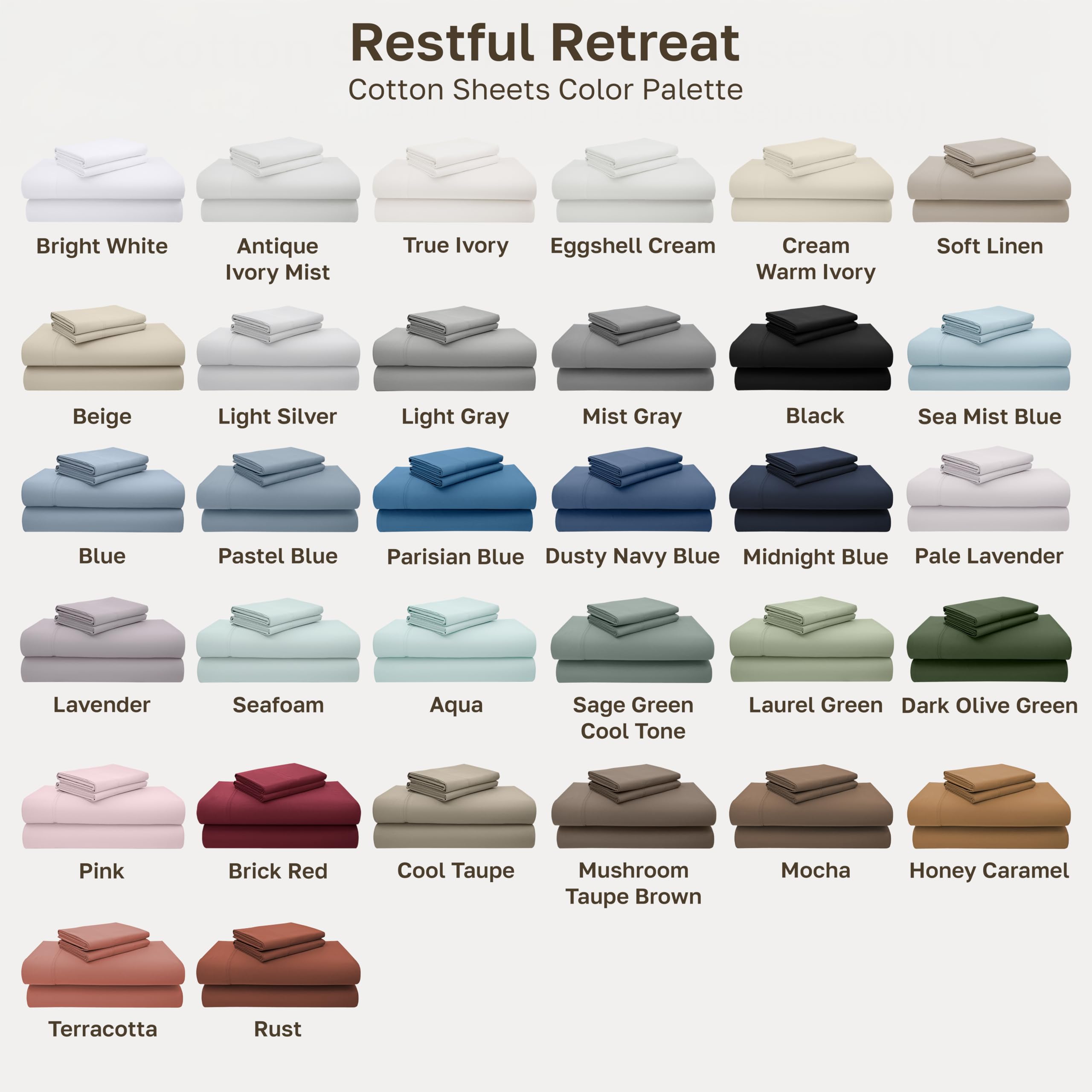 California Design Den flat sheet laid out with dimensions visible for sizing