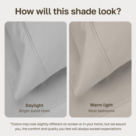 California Design Den fabric sheen detail showing subtle luster for a polished bed look