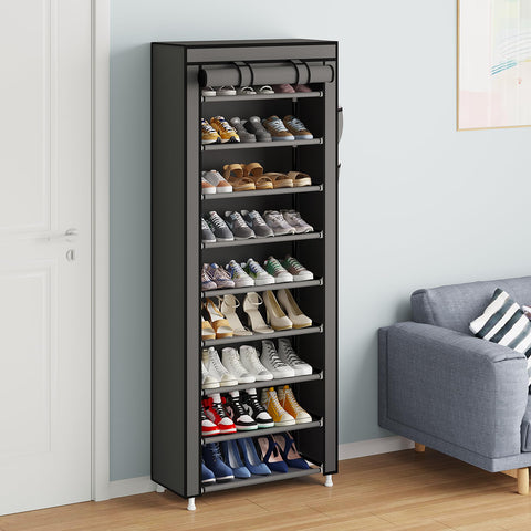 Calmootey in entryway lifestyle scene illustrating tidy entrance benefit