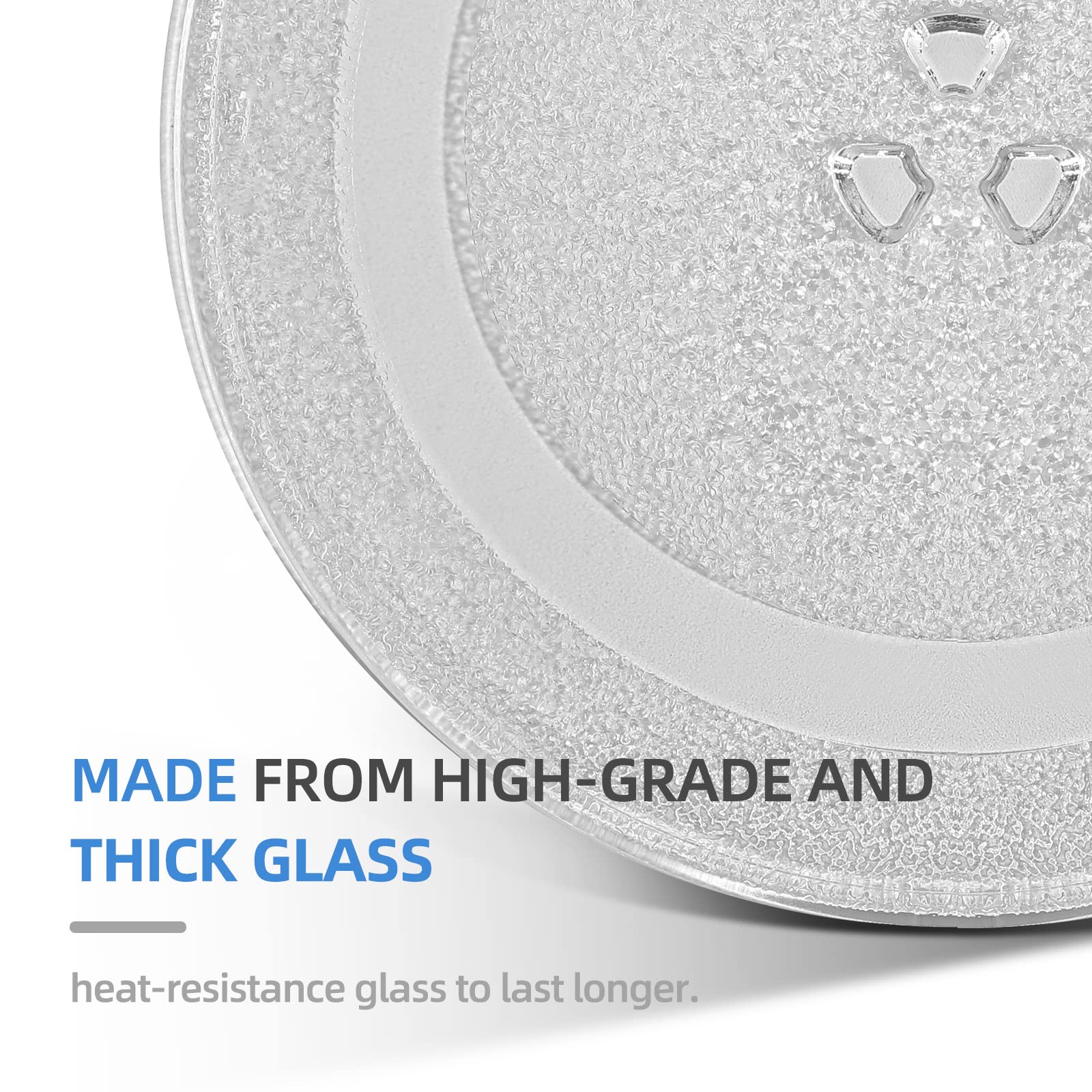 CALPALMY glass plate installed in microwave showing stable rotation benefit